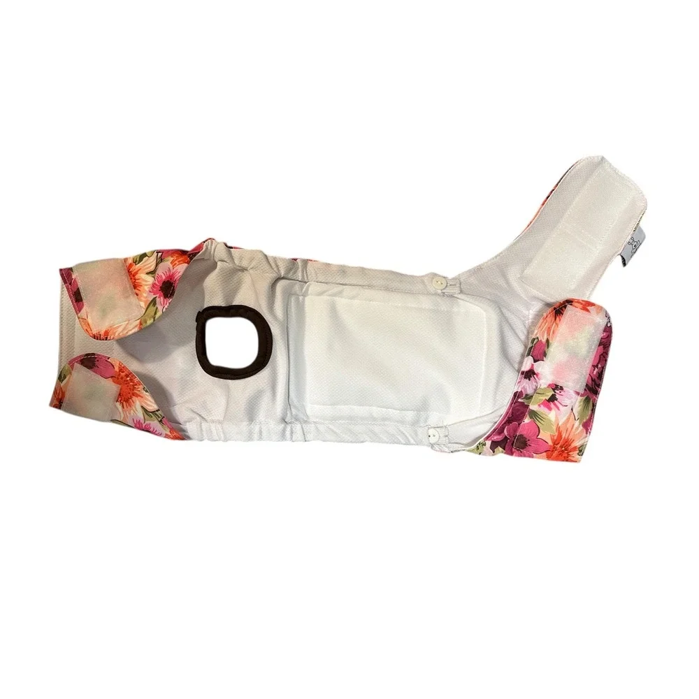 CuteBone Female Dog‎ Diaper Floral Print Washable Reusable Pet Panty Medium